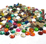 Crystal finish Rhinestones Mix Color Round Shape 8mm Size 720 Pieces Pack