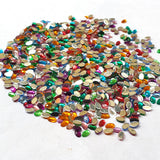 Crystal finish Rhinestones Mix Color Oval Shape 3x5mm Size 1440 Pieces Pack