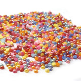 Pearlized finish Rhinestones Mix Color Round Shape 3mm Size 1440 Pieces Pack