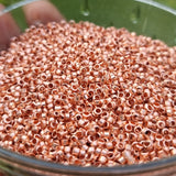 500 PIECES PACK ROSE GOLD TUBE CRIMPS SIZE 2 MM USED IN JEWELLERY MAKING