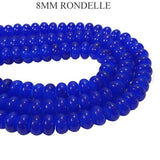 2 Strands/Lines 8mm Rondelle Imitation Jade Glass Beads Strands, Hole: 1.3~1.6mm, about 230-260 pcs beads/ 2 strands pack, 31.4inches, No return or exchange due to spray painted beads