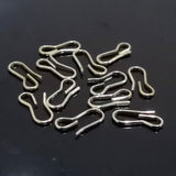 50 PIECES PACK SILVER  S HOOK FOR JEWELLERY MAKING IN SIZE ABOUT 14 MM