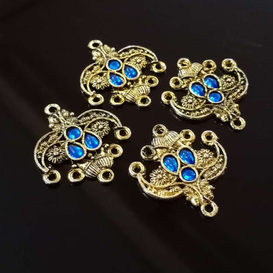 30X35MM STONE STUDDED EAR STUDS SOLD BY PER PAIR PACK