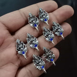 5 PAIR PACK 10X23MM STONE STUDDED EAR STUDS