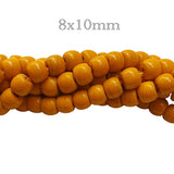 8x10mm Solid Tribal Beads Handmade Sold Per Strand, Approx 48 Beads