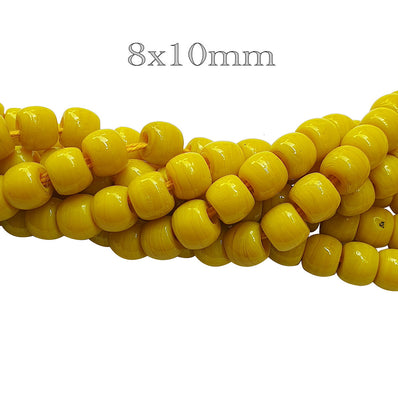 8x10mm Solid Tribal Beads Handmade Sold Per Strand, Approx 48 Beads