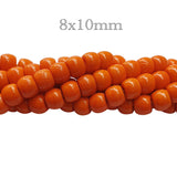 8x10mm Solid Tribal Beads Handmade Sold Per Strand, Approx 48 Beads