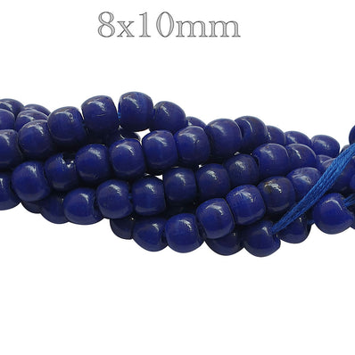 8x10mm Solid Tribal Beads Handmade Sold Per Strand, Approx 48 Beads