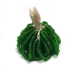 100 Grams Pack 11/0 Size about 2mm Green Glass Seed Beads in bunch (hank) for embroidery, craft and jewelry making