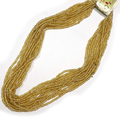 Glass Seed beads, Economy quality, Sold Per 12 Strands (each 15" line) 11/0 Size about 2mm Glass Seed Beads for embroidery, craft and jewelry making