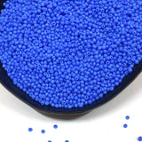 100 Gram Pack Matt Opaque light Blue glass seed beads uniform shape