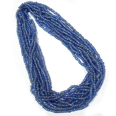 Glass Seed beads, Economy quality, Sold Per 12 Strands (each 15" line) 6/0 Size about 4mm Glass Seed Beads for embroidery, craft and jewelry making