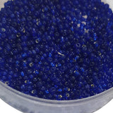 100 Grams Pack Size 10/0 mm Blue Glass Seed Beads for embroidery, craft and jewelry making
