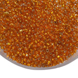 100 Grams Pack Size 10/0 mm Orange Glass Seed Beads for embroidery, craft and jewelry making