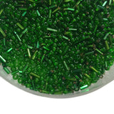 100 Grams Pack Size 10/0 mm Green Glass Seed Beads for embroidery, craft and jewelry making