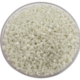 100 Gram Pack White Color Small Glass Seed Beads Indian made at cheap and discount price limited offer
