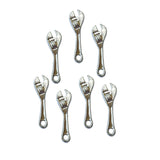 10 Pcs Lot, 24x7mm Tools Charms for Jewelry Making Shiny Silver Color