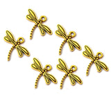 10 Pcs Lot, 18x15mm Bee Charms for Jewelry Making antique Gold Color