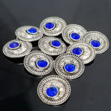 5 Pieces Pack' 24 MM Stone Studded Pendant Charms