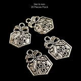 20 PCS PACK'  SMALL CHARMS' 24x16 MM FOR JEWELLERY MAKING CHARMS FOR JEWELLERY MAKING