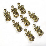 30 Pcs Pack light gold oxidized charms for jewelry making