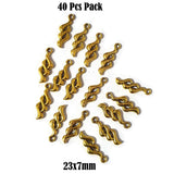 40 Pcs Pack Oxidized Charms For Jewelry Making