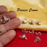 50 Pcs. Pack, Small Charms, Pendants, Beauty Queen Crown in Size about 11mm