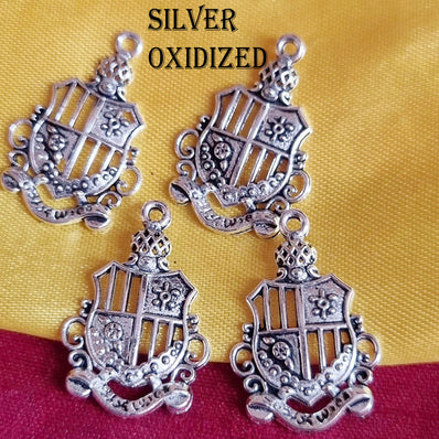 10/Pcs Pkg. Knighthood Charms for Jewelry Making in Size about 19X28MM