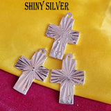 10/Pcs Pkg. Cross Charms for Jewelry Making in Size about 21X32MM