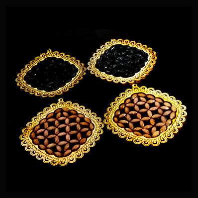 50 mm' Lite Weight Hand Carved Wooden Earring Base Sold by 2 PAIR PACK Random MIX