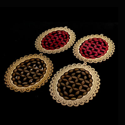 50 MM' LITE WEIGHT HAND CARVED WOODEN EARRING BASE SOLD BY 2 PAIR PACK Random MIX