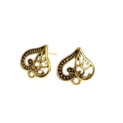 3Pairs Lot, 18x18mm Stud Tops for Earring Making
