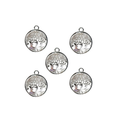 20 Pcs Pack/ Tree of Life Silver Plated Zinc Alloy Meterial Jewelry Making Charms