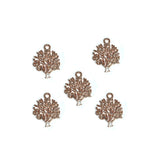 20 Pcs Pack/ Tree of Life Rose Gold Plated Zinc Alloy Meterial Jewelry Making Charms