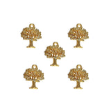 20 Pcs Pack/ Tree of Life Gold Plated Zinc Alloy Meterial Jewelry Making Charms