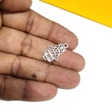 20 Pcs Pack/ Hamsa Hand Silver Plated Zinc Alloy Meterial Jewelry Making Charms