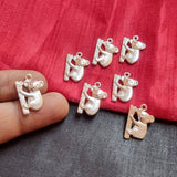 10 Pcs Pack Monkey Silver Shiny Plating  in Size about  11x20mm Metal Charms for jewelry making