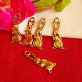 10 Pcs Pack Rabbit Gold Jewelry Making Charms In Size about mm