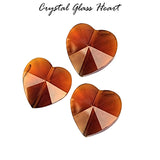 Brown 10/PCS LOT, FINE QUALITY OF CRYSTAL GLASS HEART SHAPE BEADS IN SIZE ABOUT 14X12MM