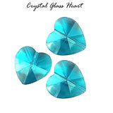 Aqua 10/PCS LOT, FINE QUALITY OF CRYSTAL GLASS HEART SHAPE BEADS IN SIZE ABOUT 14X12MM