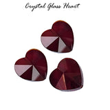 Marron 10/PCS LOT, FINE QUALITY OF CRYSTAL GLASS HEART SHAPE BEADS IN SIZE ABOUT 14X12MM