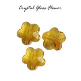 Topaz 10/PCS LOT, FINE QUALITY OF CRYSTAL GLASS Flower start SHAPE BEADS IN SIZE ABOUT 14mm