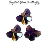 10/PCS LOT, FINE QUALITY OF CRYSTAL GLASS Butterfly SHAPE BEADS IN SIZE ABOUT 14mm