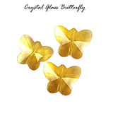 Topaz 10/PCS LOT, FINE QUALITY OF CRYSTAL GLASS Butterfly SHAPE BEADS IN SIZE ABOUT 14mm