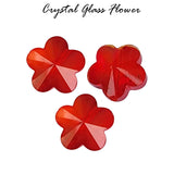 Red 10/PCS LOT, FINE QUALITY OF CRYSTAL GLASS Star Flower SHAPE BEADS IN SIZE ABOUT 14mm