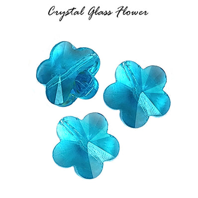 Aqua 10/PCS LOT, FINE QUALITY OF CRYSTAL GLASS Star Flower SHAPE BEADS IN SIZE ABOUT 14mm