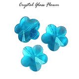 Aqua 10/PCS LOT, FINE QUALITY OF CRYSTAL GLASS Star Flower SHAPE BEADS IN SIZE ABOUT 14mm