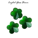 Green 10/PCS LOT, FINE QUALITY OF CRYSTAL GLASS Star Flower SHAPE BEADS IN SIZE ABOUT 14mm