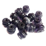 10/Pcs Pkg. Vintage, old rare Beads in Size About 17X15MM Black Color