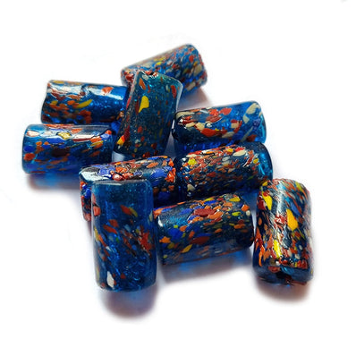 10/Pcs Pkg. Vintage, old rare Beads in Size About 16X26MM Blue Color